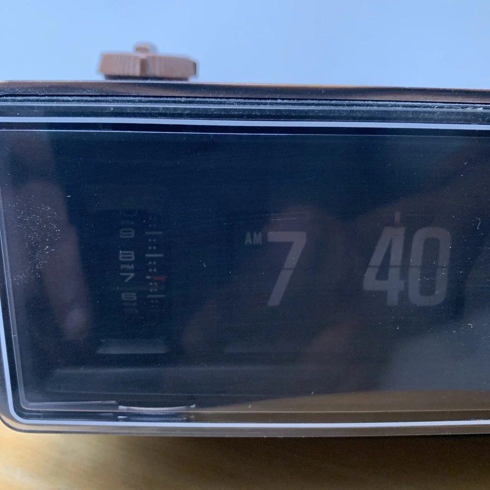 Vintage Panasonic RC-6030 Flip Clock AM/FM Radio Groundhog Day Retro WORKING